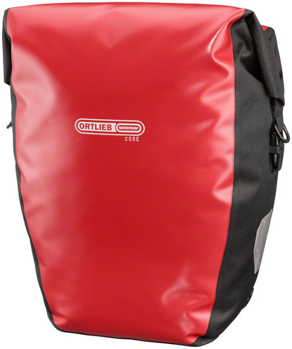 Back Roller Core Rear Pannier - 20L Each Red/Black - Bicycle Warehouse