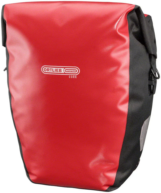 Back Roller Core Rear Pannier - 20L Each Red/Black - Bicycle Warehouse