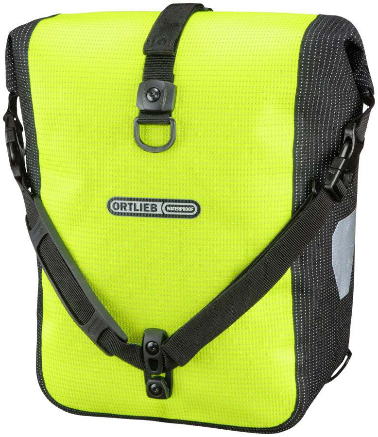 Sport Roller Core Pannier - 14.5L Each Neon Yellow - Bicycle Warehouse