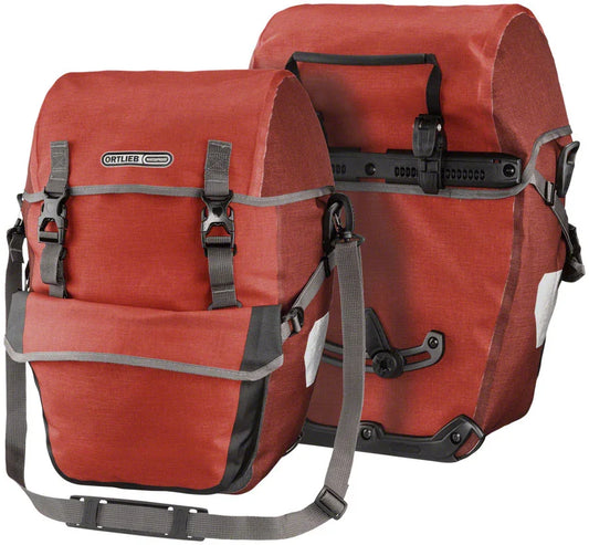 Bike-Packer Plus Panniers - 42L Pair Salsa/Dark Chili - Bicycle Warehouse