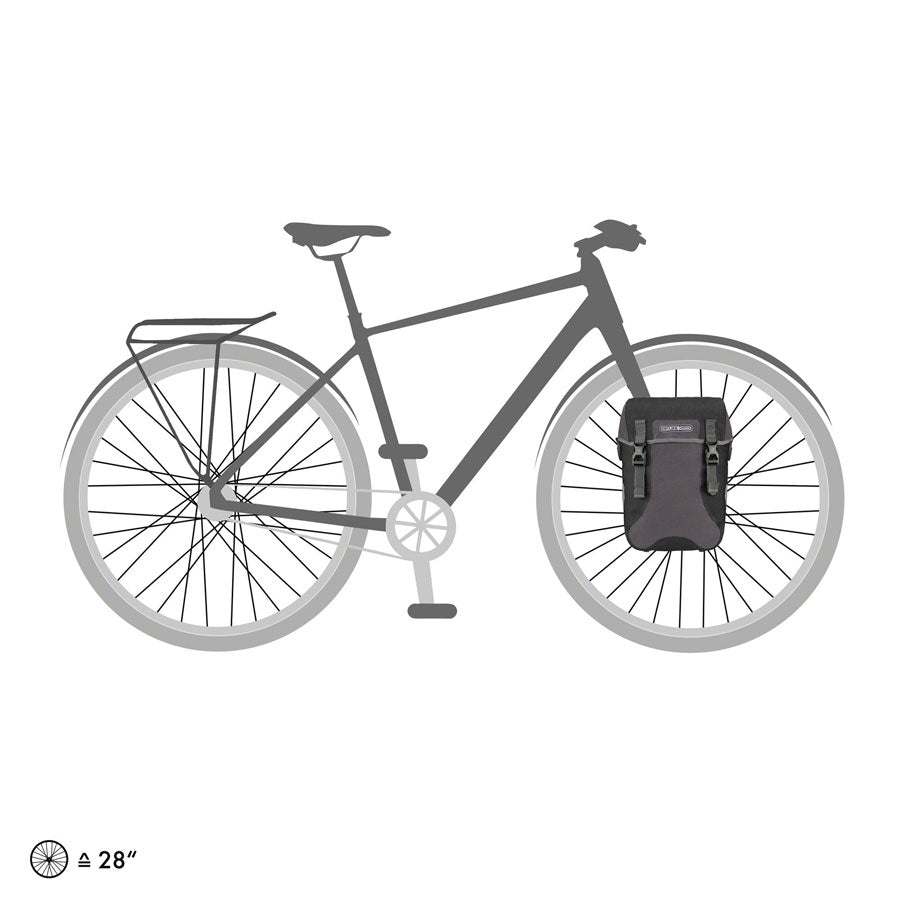 Ortlieb Sport-Packer Plus Pannier - 30L, Pair, Granite/Black - Bags - Bicycle Warehouse