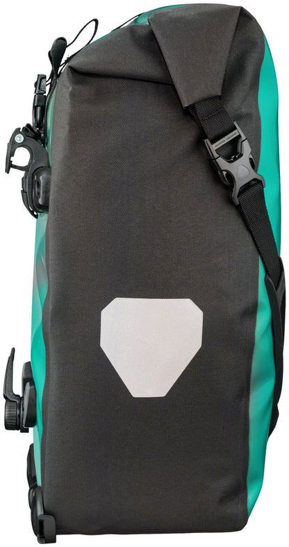 Back-Roller Free Pannier - 40L Pair Lagoon/Black - Bicycle Warehouse