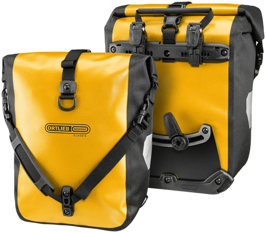 Sport-Roller Classic Pannier - 25L Pair Sunyellow/Black - Bicycle Warehouse