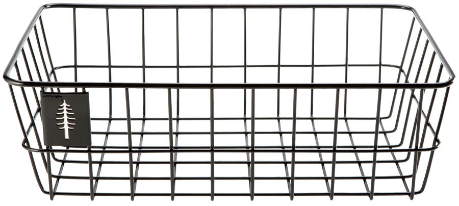 Timber to Town ZigZag Basket - Black Medium - Bicycle Warehouse
