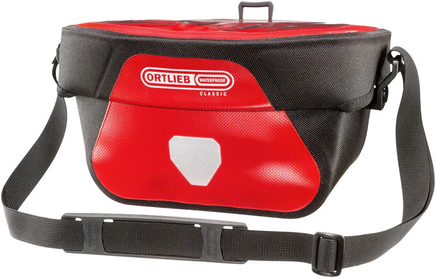Ultimate Six Classic Handlebar Bag - Red 5L - Bicycle Warehouse
