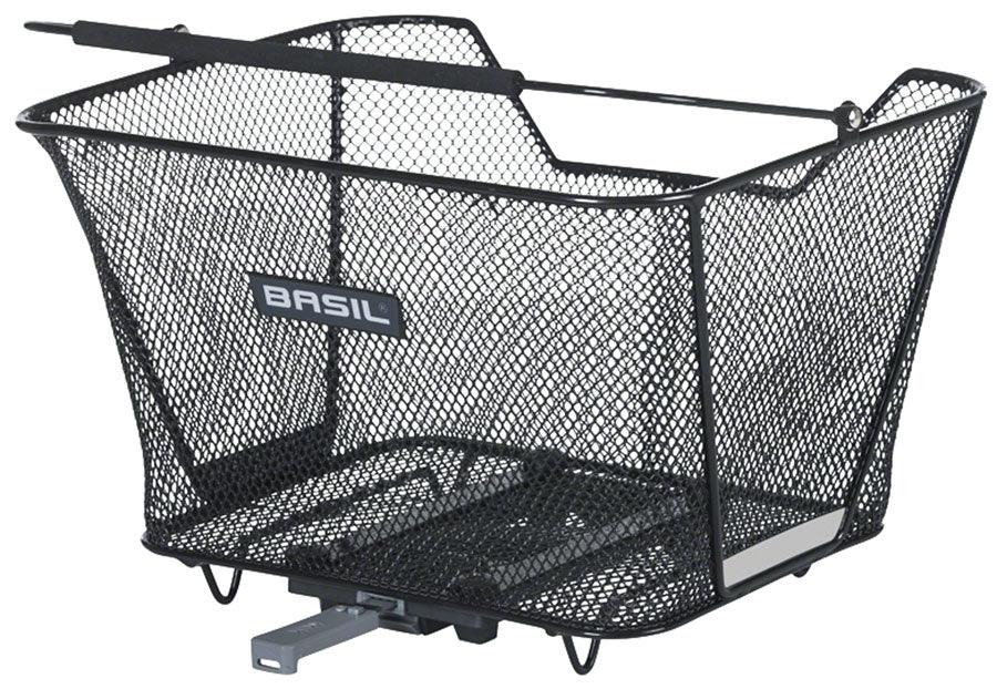 Basil Lesto MIK Rear Basket - Black - Bicycle Warehouse