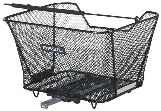 Basil Lesto MIK Rear Basket - Black - Bicycle Warehouse
