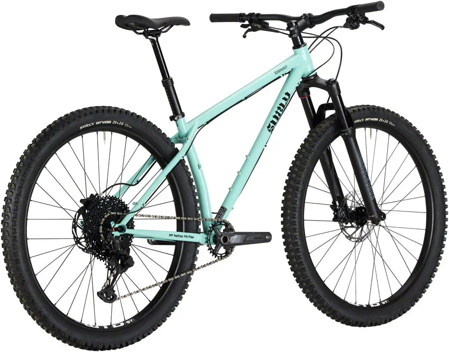 Krampus Front Suspension Bike - 29" Steel Blue Oyster Coat Small - Bicycle Warehouse