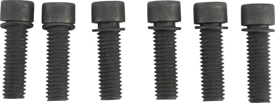 Stem Bolt Set 6 Piece Black - Bicycle Warehouse