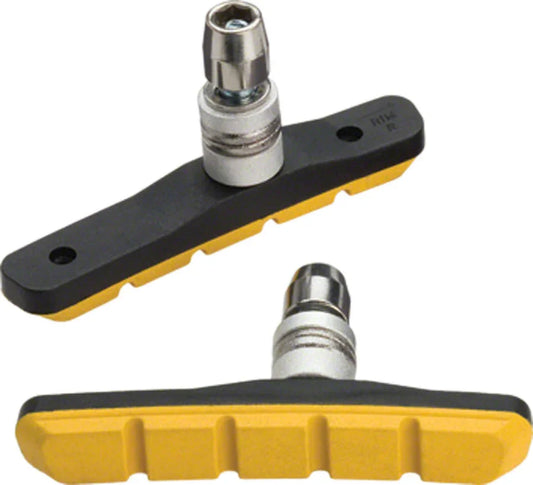 Mountain Sport Brake Pads Threaded Post Yellow - Bicycle Warehouse