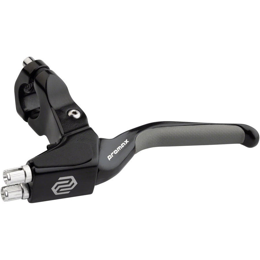 Bicycle Warehouse Promax BL-47 Dual Cable Brake Lever - Left, Long Pull, Aluminum, Black - - Bicycle Warehouse