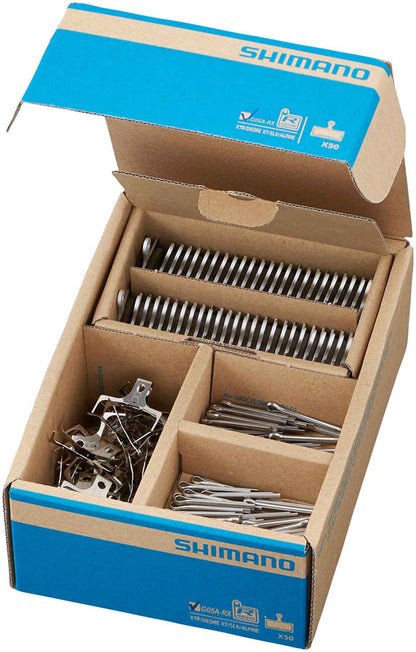 G05A-RX Disc Brake Pad Spring - Resin Compound Alloy Back Plate Box/50 pair - Bicycle Warehouse