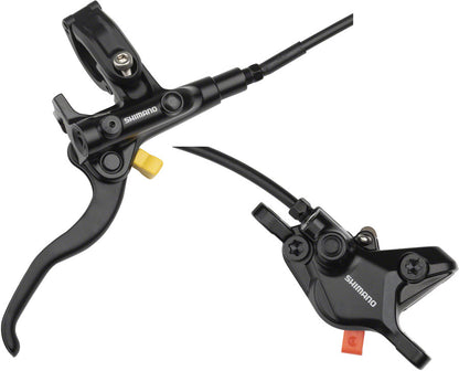 Shimano Deore BL-M4100/BR-MT410 Disc Brake Lever - Rear Hydraulic Resin Pads Gray - Bicycle Warehouse