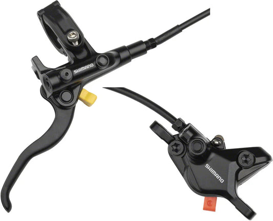 Shimano Deore BL-M4100/BR-MT410 Disc Brake Lever - Rear Hydraulic Resin Pads Gray - Bicycle Warehouse