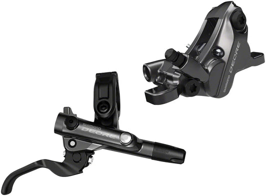 Deore BL-M6100/BR-M6120 Disc Brake Lever - Rear Hydraulic Resin Pads Gray - Bicycle Warehouse