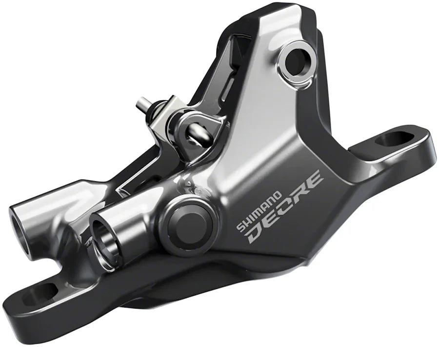Deore BR-M6100 Disc Brake Caliper - Front Rear Hydraulic Resin Pads Gray - Bicycle Warehouse