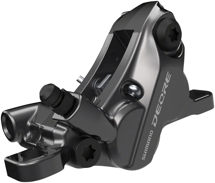 Deore BR-M6120 Disc Brake Caliper - Front Rear Hydraulic Resin Pads Gray - Bicycle Warehouse
