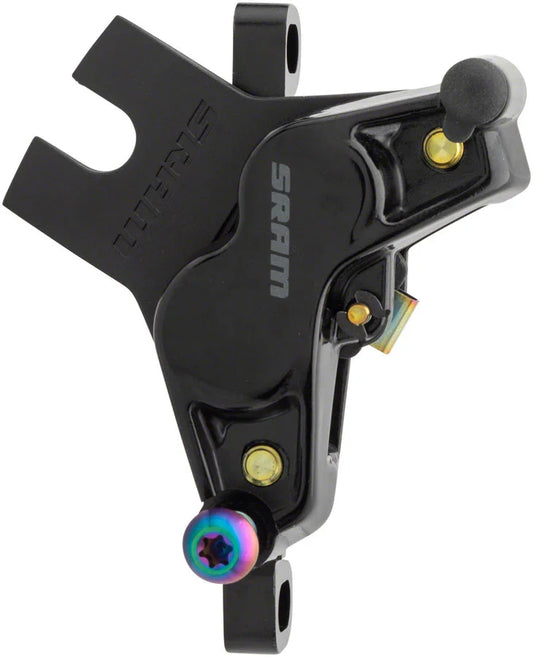 G2 Ultimate Disc Brake Caliper Assembly - Post Mount Gloss BLK Rainbow Hardware A2 - Bicycle Warehouse