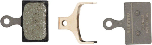 K05Ti-RX Disc Brake Pads Springs - Resin Compound Titanium Back Plate One Pair - Bicycle Warehouse