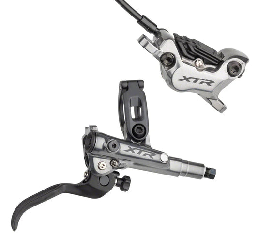 XTR BL- M9120/BR-M9120 Disc Brake Lever - Rear Hydraulic Post Mount Finned Metal Pads Gray - Bicycle Warehouse