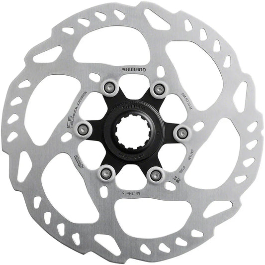 SLX SM-RT70-ME Disc Brake Rotor - 180mm Center Lock Silver - Bicycle Warehouse