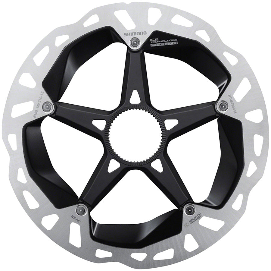 XTR RT-MT900-M Disc Brake Rotor - 180mm Center Lock Silver/Black - Bicycle Warehouse