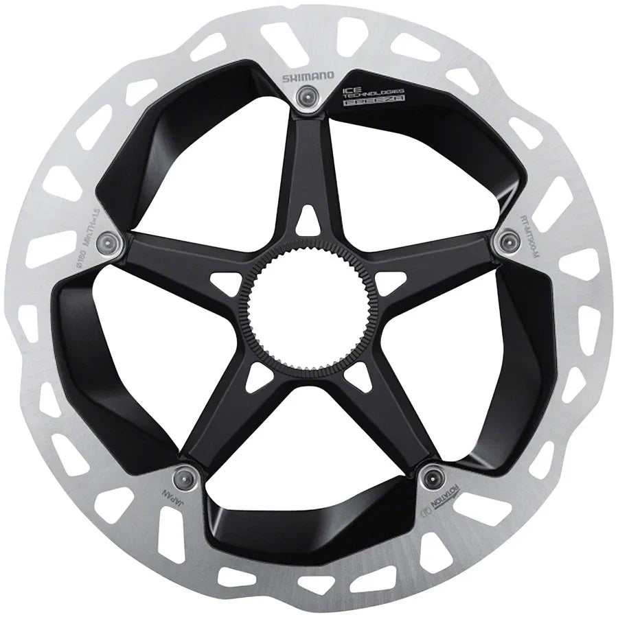 XTR RT-MT900-M Disc Brake Rotor - 180mm Center Lock Silver/Black - Bicycle Warehouse