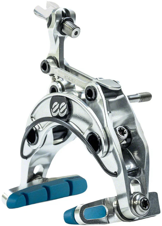 eeBrake G4 Road Caliper Brake - Regular Mount Front Single-Bolt Silver - Bicycle Warehouse