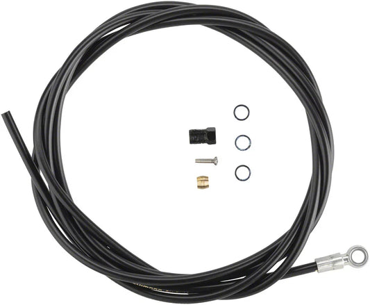 SM-BH90-SBM High Pressure Disc Brake Hose Kit - Corrosion-Resistant Banjo 2000mm BLK - Bicycle Warehouse