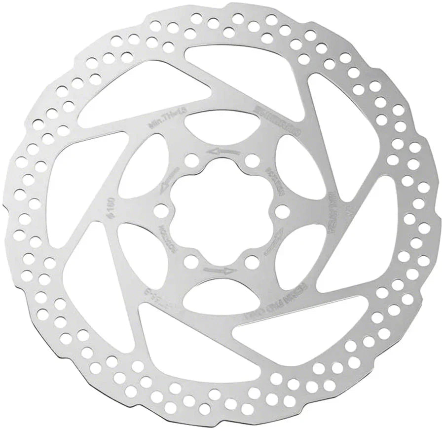 Deore SM-RT56-SP Disc Brake Rotor - 160mm 6-Bolt For Resin Pads Only Silver - Bicycle Warehouse