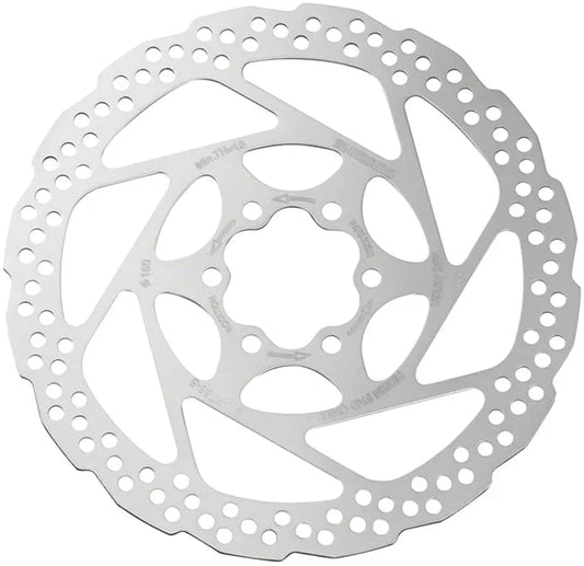Deore SM-RT56-SP Disc Brake Rotor - 160mm 6-Bolt For Resin Pads Only Silver - Bicycle Warehouse