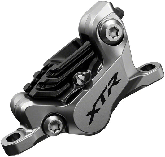 XTR BR-M9120 Disc Brake Caliper - Front Rear Post Mount 4-Piston Includes Finned Metallic Pads - Bicycle Warehouse
