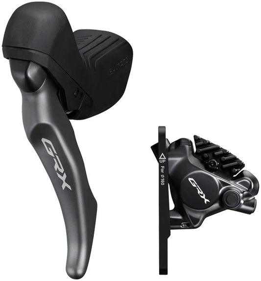 GRX BL-RX820 Brake Lever BR-RX820 Hydraulic Disc Brake Caliper - Left/Front Flat Mount Caliper - Bicycle Warehouse