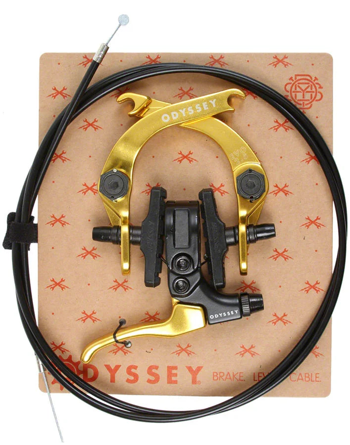 EVO 2.5 U-Brake and Lever Kit - Anodized Gold - Bicycle Warehouse