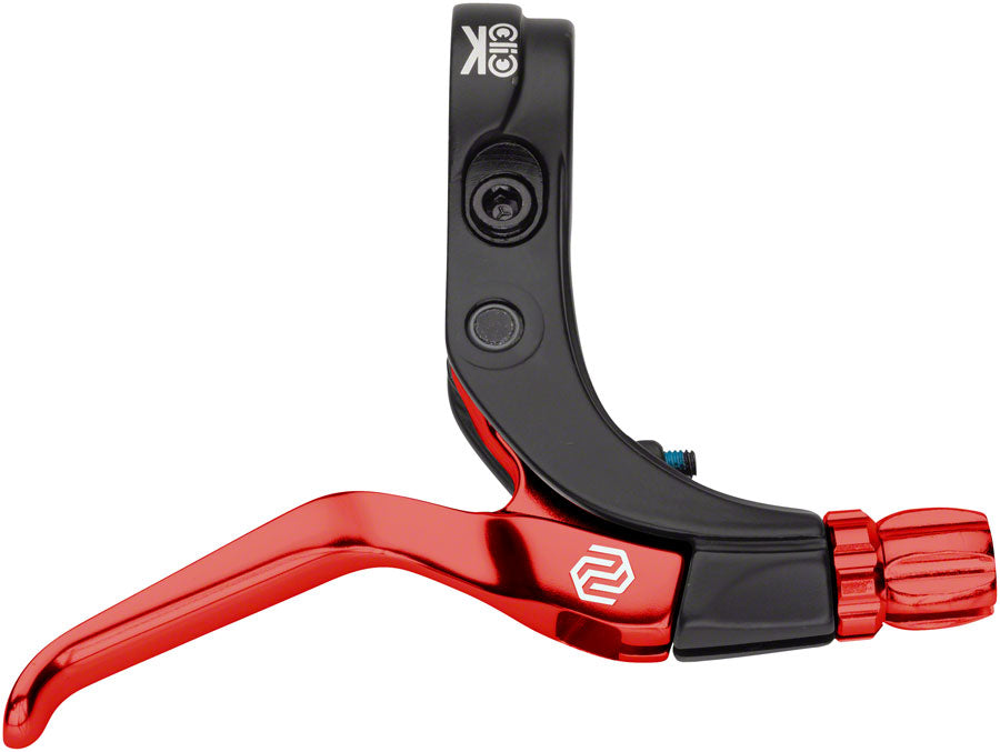 Click V-Point Brake Lever - Long Reach Red - Bicycle Warehouse