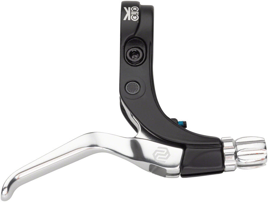 Click V-Point Brake Lever - Long Reach Silver - Bicycle Warehouse