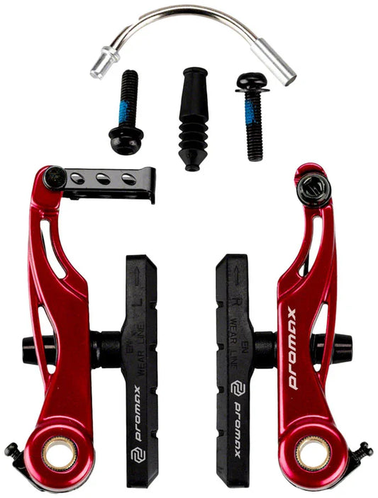 P-1 Linear Pull Brake - 85mm Red - Bicycle Warehouse