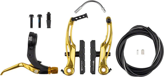 Promax P-1/Click V-Point Linear Pull Brake Kit - 108mm Gold - Bicycle Warehouse