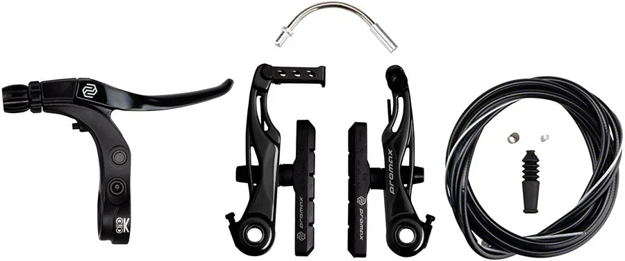 P-1/Click V-Point Linear Pull Brake Kit - 85mm Black - Bicycle Warehouse