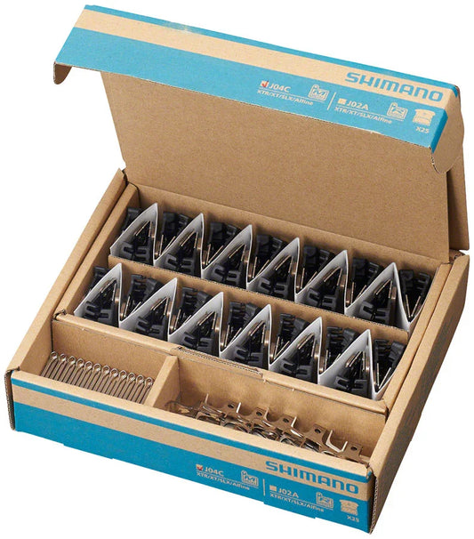 J04C-MF Disc Brake Pads Springs - Metal Compound Finned Alloy Stainless Steel Back Plate Box/25 pair - Bicycle Warehouse