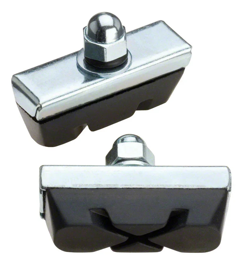 Basics X-Caliper Brake Pads Threaded Black Card of 20 Pairs - Bicycle Warehouse