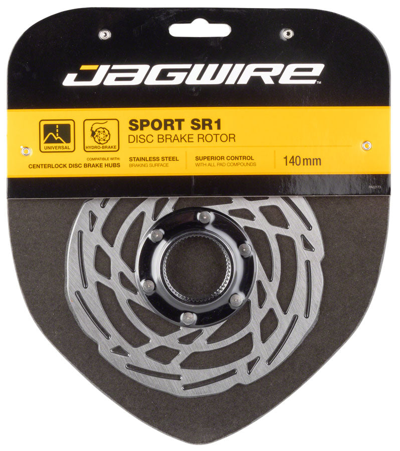 Sport SR1 Disc Brake Rotor - 140mm Center Lock Silver - Bicycle Warehouse