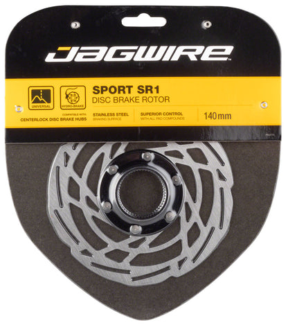 Sport SR1 Disc Brake Rotor - 140mm Center Lock Silver - Bicycle Warehouse