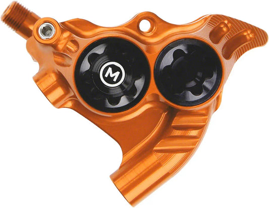 RX4+ Disc Brake Caliper - Rear Flat Mount Direct +20mm Mineral Oil Orange - Bicycle Warehouse