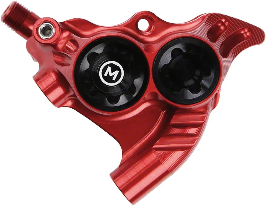RX4+ Disc Brake Caliper - Rear Flat Mount Direct +20mm Mineral Oil Red - Bicycle Warehouse