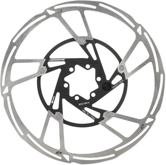 Pro LR2-E Ebike Disc Brake Rotor Magnet - 220mm 6-Bolt Silver/BLK - Bicycle Warehouse