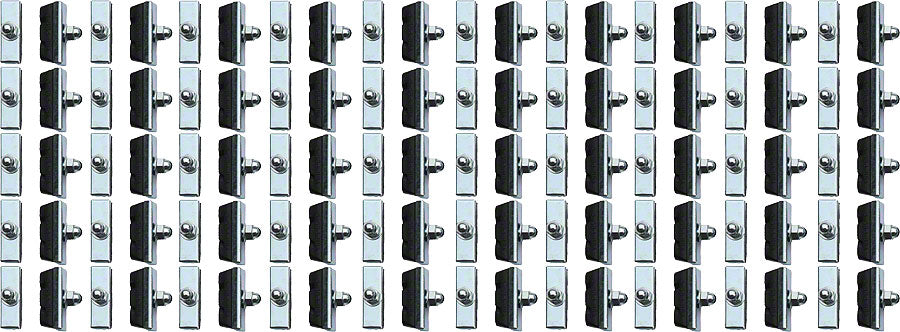 Basics X-Caliper Brake Pads - Threaded Black Box of 50 Pairs - Bicycle Warehouse