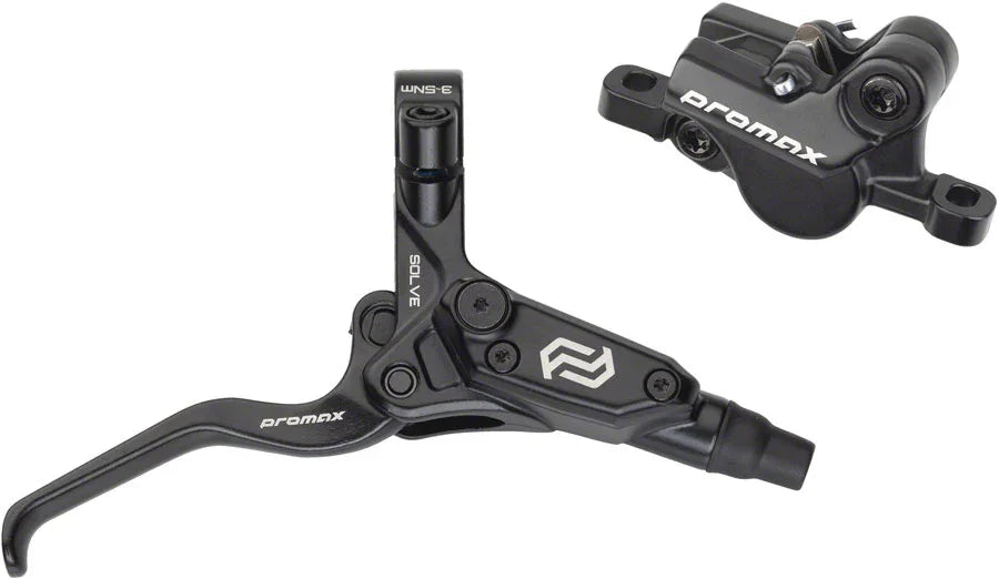 Solve DSK-923 Disc Brake Lever Set - Rear 2-Piston Hydraulic Post Mount BLK - Bicycle Warehouse