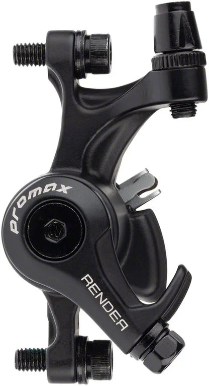 Render DSK-717 Disc Brake Caliper - Long Pull MTB Mechanical Post Mount BLK - Bicycle Warehouse