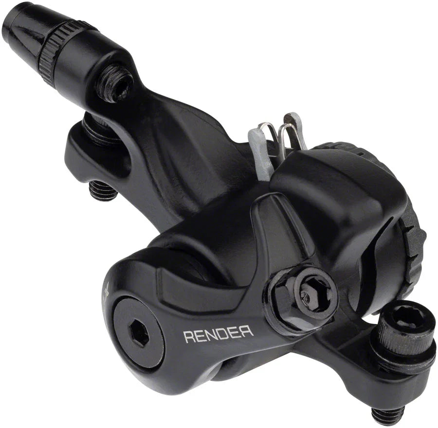 Render DSK-717 Disc Brake Caliper - Long Pull MTB Mechanical Post Mount BLK - Bicycle Warehouse